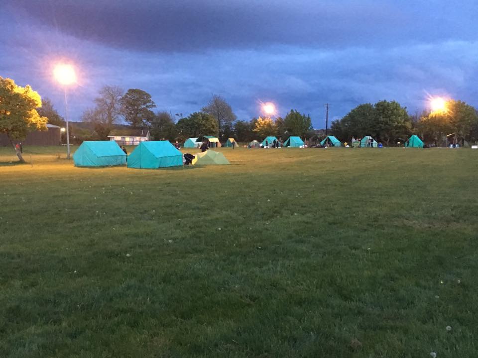 4.dusk on campsite campfire alter