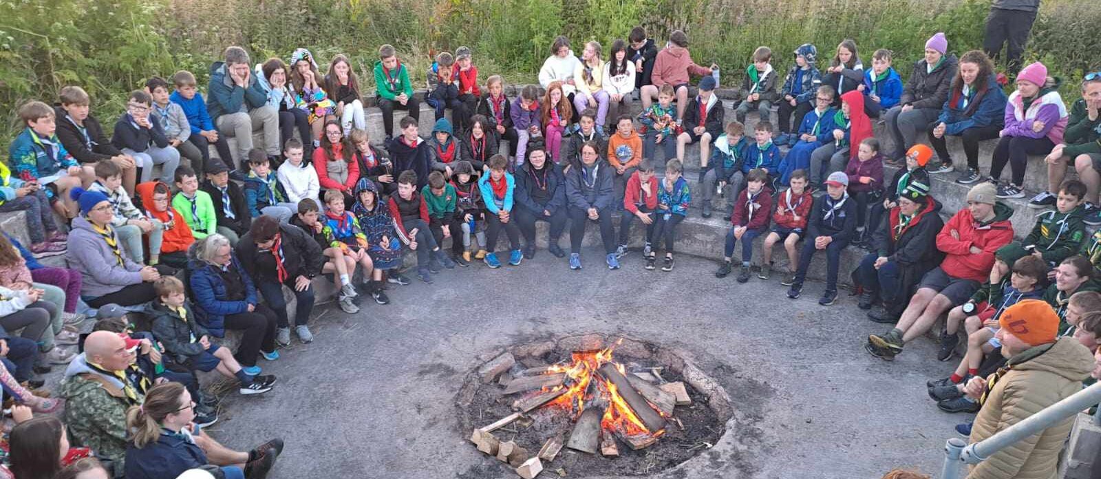 campfire circle in use county event campfire circle